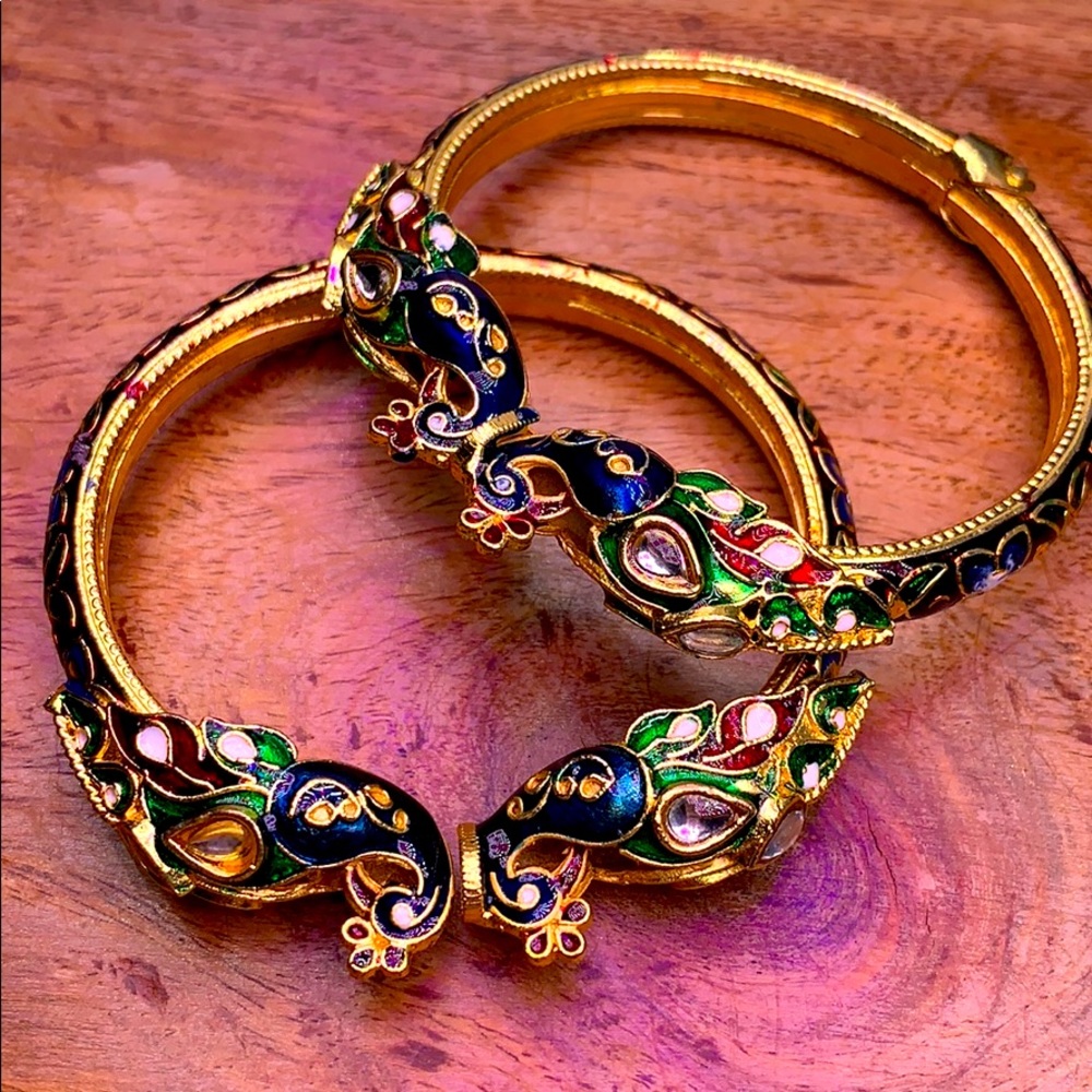 Enamel work bracelets